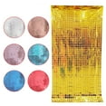 thumbnail image 2 of Pebbuoy 5Pcs Square Tinsel Curtain Party Backdrop Glitter Foil Fringe Curtain Party Decor Photo Booth Backdrop Streamers, 2 of 7