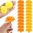 thumbnail image 2 of Spencer 20Pcs Artificial Marigold Flower Heads Petals Silk Cloth Flowers Decorations for Baby Shower Wedding Party Day of the Dead DIY Wreath Garland, 2 of 9