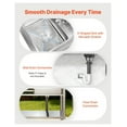 thumbnail image 5 of Stainless Steel Utility Sink - 39.4" Single Bowl Free Standing Sink with Faucet, NSF Certified, for Garage, Laundry, Restaurant, 5 of 9