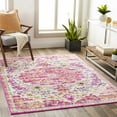 thumbnail image 2 of BoutiqueRugs Barceloneta Traditional Area Rug - Fuchsia, Peach, Navy - 5'3" x 7'1", 2 of 8