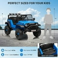 thumbnail image 5 of Lumiparty Kids Ride on Car Truck, 12V Kids Electric Vehicles Car Ride on Toy for Toddlers with Remote Control, 3 Speeds, LED Light, Music, USB for 3-6 Years, Blue, 5 of 9