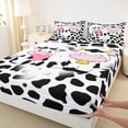 thumbnail image 3 of Castle Fairy Cute Cow Twin Sheet Sets for Children Kids,Cattle Print Bedding, 3 of 7