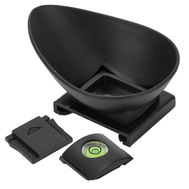 Loewten Camera Viewfinder Eyecup,22mm Rubber Viewfinder Eyecup With Top Cold Shoe Cover Spirit Level For 5D2 5D 6D Camera,Viewfinder Eyecup