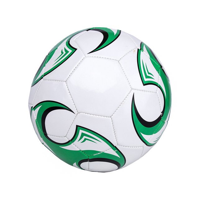Balón de fútbol Eigraketly para Niños Principiantes de tamaño 5 Blanco Verde