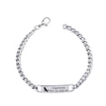 thumbnail image 1 of CNKOO Zodiac Stainless Steel Curved Bracelet - Silver, 1 of 7