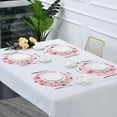 thumbnail image 7 of 1PC Place Mats Flowers Flamingo Round Placemat Heat-Resistant Placemats Dining Table Mat Circle Shape 15.4" for Kitchen/Dinner/Party/Restaurant Home Decor Gifts, 7 of 7
