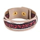 thumbnail image 1 of Pulsera de tejido retro multicapa de moda para hombres y mujeres Accesorio de joyería simple (rojo oscuro), 1 of 3