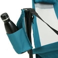 thumbnail image 4 of Camping Chair, Portable Folding With Adjustable Back, Carry Bag, Blue For Outdoor Croquet (2pcs Recliner, Frisbee, 4 of 7