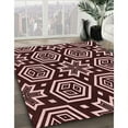 thumbnail image 3 of Ahgly Company Machine Washable Indoor Rectangle Transitional Chocolate Brown Area Rugs, 8' x 10', 3 of 7