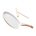 thumbnail image 2 of kurtrusly Nonstick Crepe Pan With Spreader Flat Skillet Cooking Tool Dosa Pan Pancake Tawa Griddle Handle Essential Kitchen Tool white 8 inch, 2 of 6