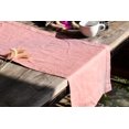 thumbnail image 3 of GFDYREE Linendo Hemstitch Linen Table Runner 14x120 Inches Long - Dusty Pink, 100% Pure Linen Fabric Tabletop Deco for Wedding,Party,Home, 3 of 4