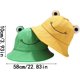 thumbnail image 3 of piezas de sombrero de verano de algodón de rana, sombrero de adulto Bob de rana, sombrero de cubo de rana, sombrero de verano para exteriores, sombrero de ángel adecuado para camping y senderismo (verde + amarillo) ACTIVE Biensenido a ACTIVE, 3 of 5