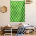 thumbnail image 2 of Irish Tapestry, Retro Pattern in Vivid Green Cultural Fashionable Checkered Traditional Tile, Wall Hanging for Bedroom Living Room Dorm Decor, 40W X 60L Inches, Green Lime Green, by Ambesonne, 2 of 5
