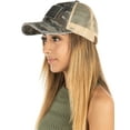 thumbnail image 3 of Gorro Funky Junque Cute Camo para mujer, malla desgastada, camionero, 3 of 8