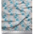 thumbnail image 1 of Soimoi Gray Rayon Fabric Vertical Stripe Decor Fabric Printed Yard 42 Inch Wide, 1 of 3
