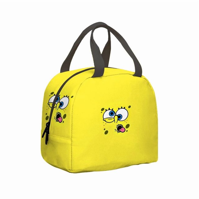 Insulated Lunch Bag Cartoon Anime Design Portable Large Capacity for Students Picnic