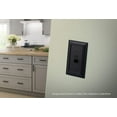 thumbnail image 2 of Franklin Brass Architectural (1-Pack) Single Switch/Duplex Combo Matte Black 2-Gang Combination Wall Plate Electrical Outlet Covers 64213, 2 of 8