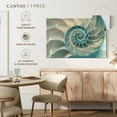 thumbnail image 5 of Elephant Stock Inside A Nautilus Shell Wall Art - Horizontal Canvas Wall Art - Living Room Wall Decor - Animal Canvas - Gray And Blue Decor - 12" x 8", 5 of 8