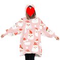 thumbnail image 2 of TheFound Unisex Warm Blanket Hooded Sweater Winter Lamb Wool Couple Outfit, 2 of 6