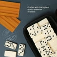 thumbnail image 4 of Dominos Set for Adults with 4 Domino Racks - Double 6 Dominoes Set with Domino Holder, Classic Board Games for Kids and Adults - Double Six Standard Dominos Se, 4 of 8