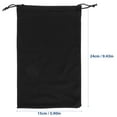 thumbnail image 2 of BESTYASH Black Ski Goggle Bag Lightweight Soft Drawstring Pouch for Outdoor Sunglasses Storage, 2 of 5
