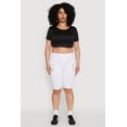 thumbnail image 2 of Womens Plus Size Zipper Detail Bermuda Shorts, 2 of 5