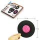 thumbnail image 2 of Posavasos estilo LP de vinilo retro, tapete para taza, tapete aislante antideslizante para bebidas de café, 2 of 4