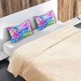thumbnail image 5 of Yayeee Pillowcase King Size Set of 2 Satin Wrinkle Resistant Envelope Pillow Case, Vibrant Geometric Pattern, 5 of 8