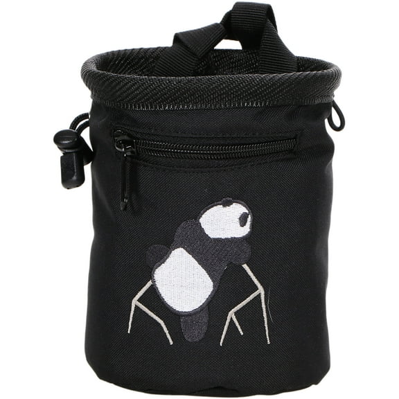 (TM) Climbing Panda Compact Chalk Bag with Belt, 340_black