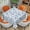 Grey Teal Leaf, variant on Fall Pumpkin Tablecloth 54x54 Inch Square Thanksgiving Autumn Harvest Table Cloth Polyester Table Covers for Kitchen Dining,Small Tablecloth for Parties Picnic
