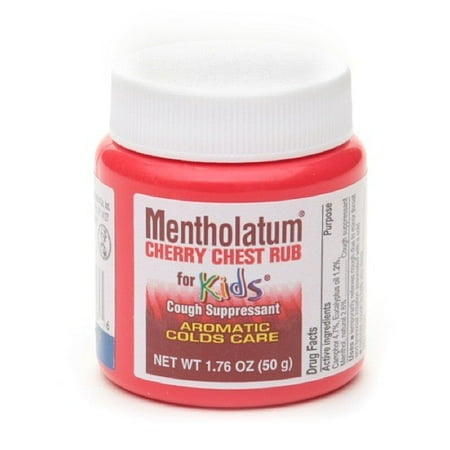 Mentholatum Chest Rub for Kids, Cherry, 1.76 Oz
