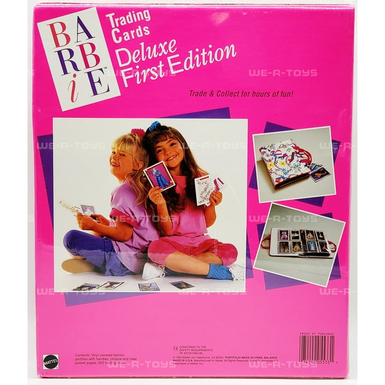 barbie trading cards deluxe first edition Barbie Trading Cards Deluxe Portfolio First Edition 1990 Mattel No. 5533  NRFB
