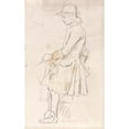thumbnail image 2 of James Seymour 11x14 Black Ornate Wood Framed Double Matted Museum Art Print Titled: Study of a Mounted Jockey, Facing Left, June 3rd, 1744 (1744), 2 of 5