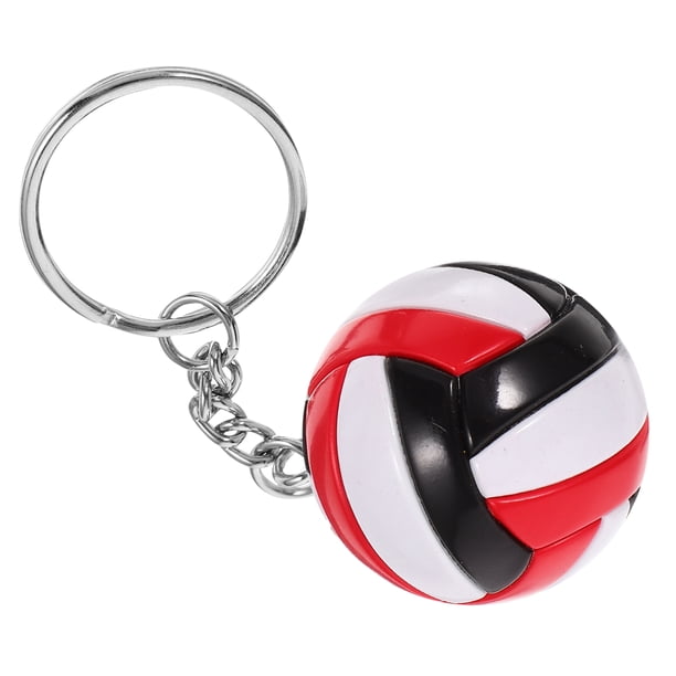 YSNOOWE Accesorio Para Llavero Y Bolsa Con Colgante De Voleibol En Metal Y Piel Sintética Duradera