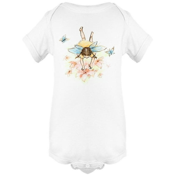 Fairy Over Flowers Bodysuit Infant -Image by Shutterstock,  Newborn
