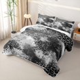 thumbnail image 3 of Homewish Gray Ombre Cheetah Print Twin Quilt Set,Geometric Abstract Twin Coverlet Set,2 Pieces, 3 of 7