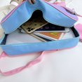 thumbnail image 1 of Bolsa de lona de de hombro de patchwork transparente de moda para mujer (rosa púrpura) Ehuebsd  Para Estrenar, 1 of 9