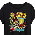thumbnail image 3 of Marvel Iron Man - Sticker Style - Women's Oversized Graphic T-Shirt, 3 of 5