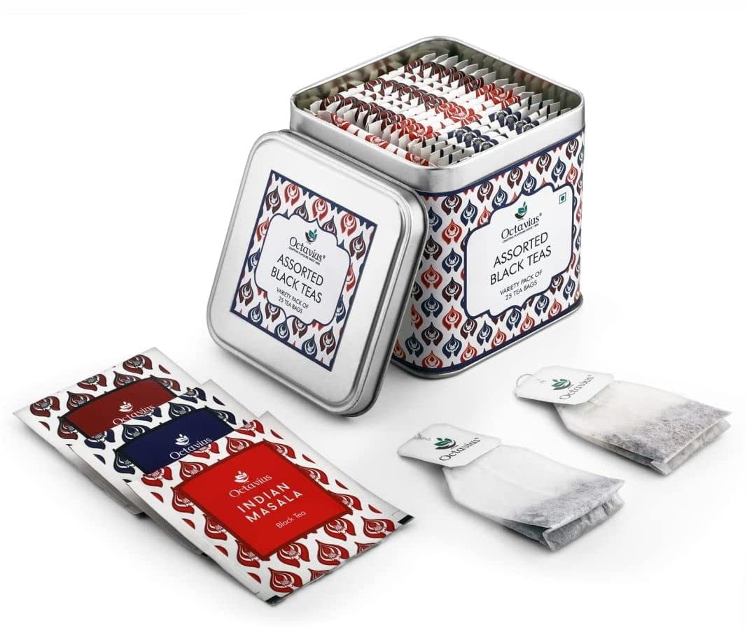 Octavius Black Tea Sampler 3 Teas - Tea Variety Pack | Finest Tea Gift ...