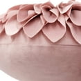 thumbnail image 4 of JWH 3D Handmade Aesthetic Decorative Velvet Flower Throw Pillows Sunflower Pillow Soft for Bedroom Couch Bed Decor 14inch Dusty Pink, 4 of 7