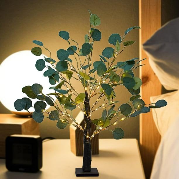 Luz de Noche de árbol LED, Luz de Noche para , Dormitorio, Cabecera, Interior, Exterior, Festival, Decoración de Fiestas, Manualidades, Ilustr - eucalitto Yinane Luz de noche de árbol