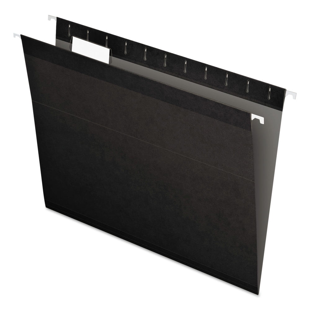 Pendaflex 04152 1/5 BLA Reinforced Hanging Folders, 1/5 Tab, Letter ...