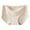 Beige, variant on Diufon Women's Panties Seamless High Waisted Full Coverage Hipster Underwear Soft Breathable Satin Briefs