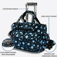 thumbnail image 5 of J World Womens Donna Rolling Carry-on Tote with Laptop Sleeve for Travel and Work, Night Bloom, 5 of 10