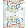 thumbnail image 3 of GZHJMY Watercolor Blue Bicycle with Flowers Magnetic Mailbox Cover Letter Post Box Cover Standard Size 21 x 18 Inch Mailbox Cover for Home Garden Yard Patio Outdoor Decor Home Decor, 3 of 5