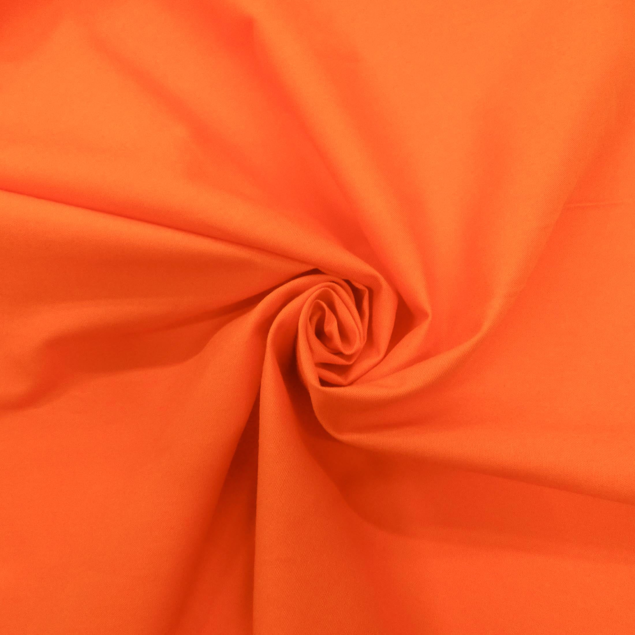 Simply Orange  Cotton Fabric 50 long x 44 wide