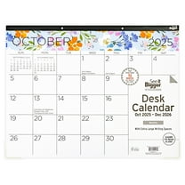 See it Bigger Large Monthly Desk Pad Calendar (17″x 22″); 15-Month, Oct 2025-Dec 2026