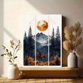thumbnail image 6 of Qisvanset 12x16 Inch Framed Canvas Wall Art Minimalist Silent Night Christmas Holiday Home Wall Decor Set, 6 of 8