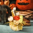thumbnail image 4 of Blukids Mini Artificial Pumpkin for Spring Decoration,Faux Fall Flowers,Artificial Flowers for Home Halloween Thanksgiving Table Centepieces, Fall Outdoor Indoor Decorations(white), 4 of 6