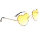thumbnail image 5 of Gafas de sol para mujer Sunnimix de montura de corazón lentes teñidas para fiestas Amarillo, 5 of 5